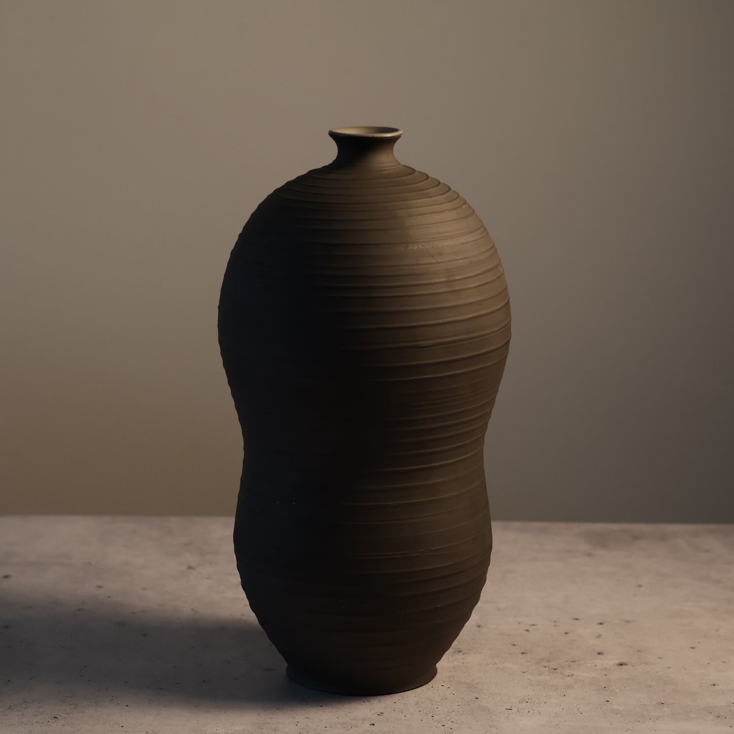 Matte Black - Textured Vase 2
