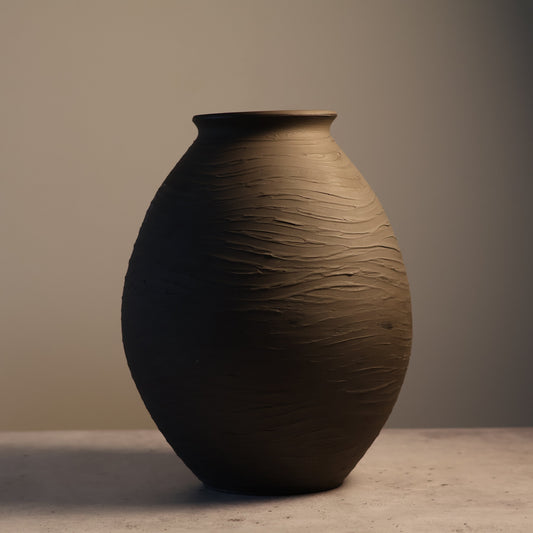 Matte Black - Textured Vase 3