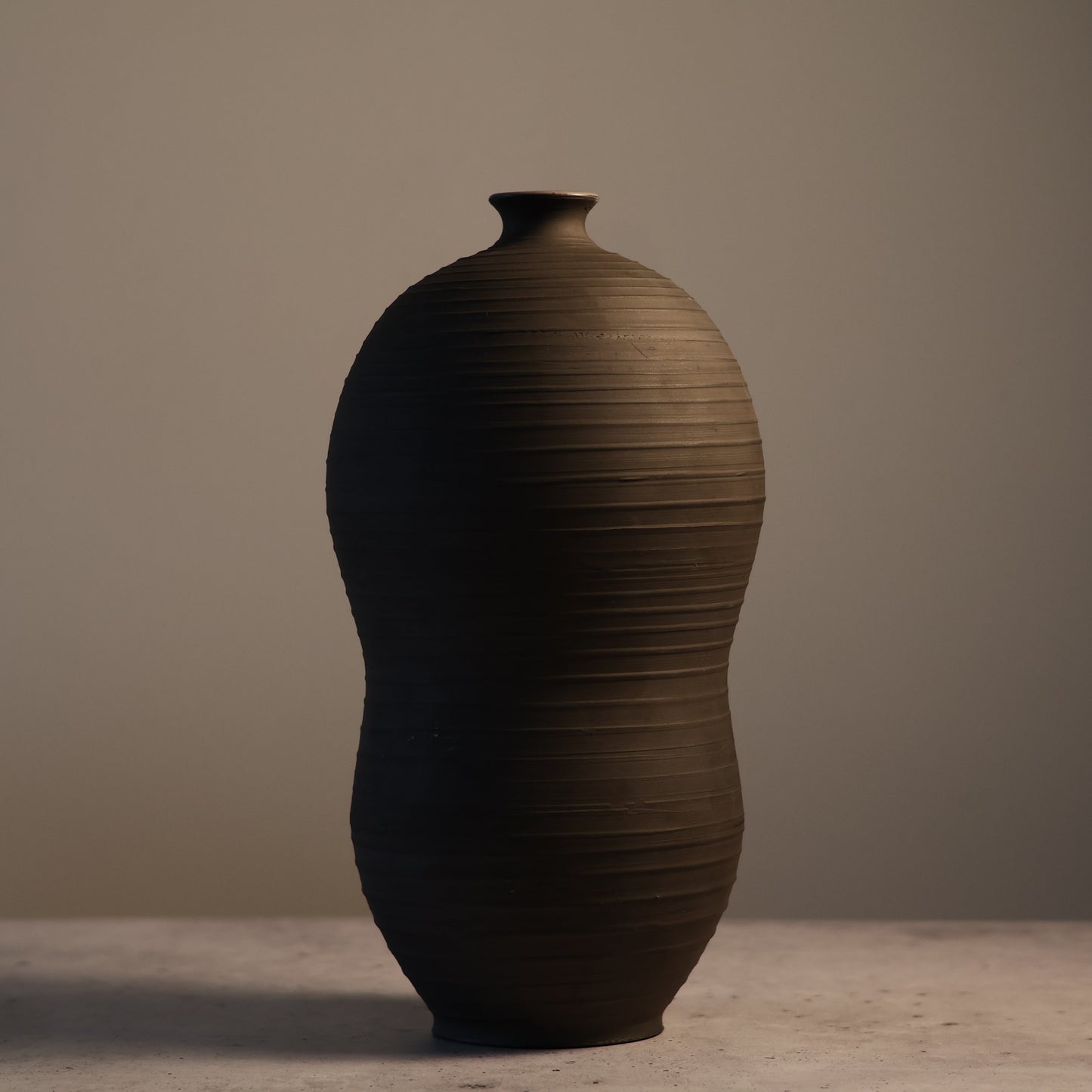 Matte Black - Textured Vase 2